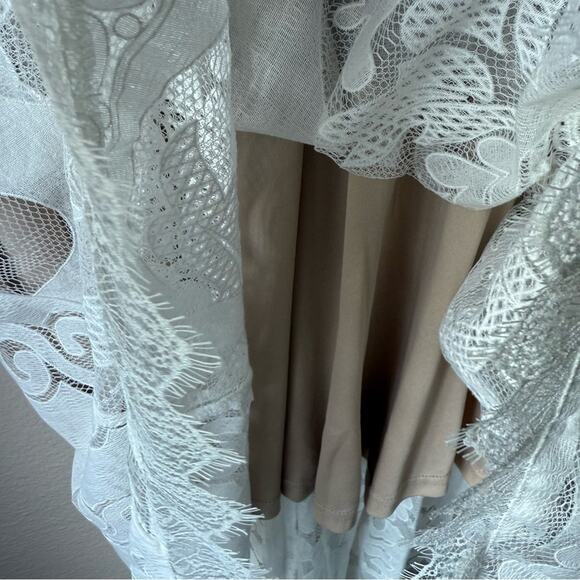 Selfie Leslie Chantily High Low Bell Sleeve Dress NWT Size Large - Picture 3 of 6